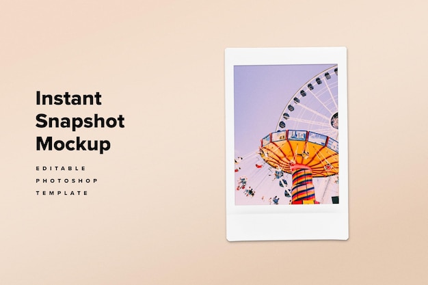 Instant Photo Snapshot Mockup