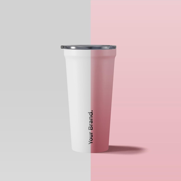 Insulated Coffee Cup Tumbler with Transparent Lid