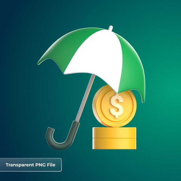 PSD insurance 3d icon