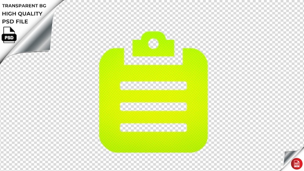 PSD ordine commerciale integrato iconica vettoriale psd verde fluorescente trasparente