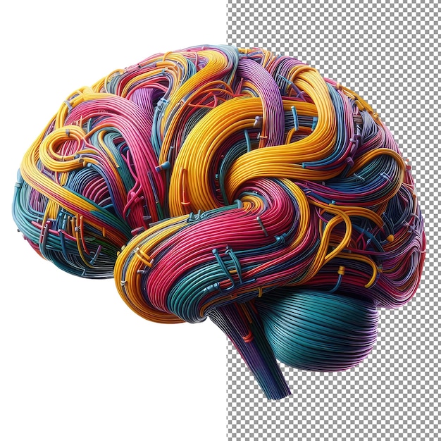 PSD intellectual insight transparent background brain design