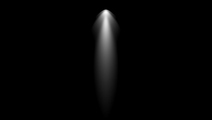 PSD intense light beam in the darkness