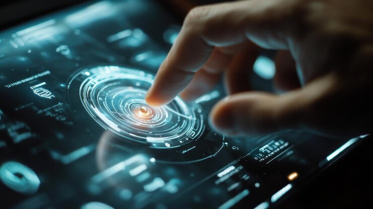 PSD interactive digital interface displaying a cosmic model