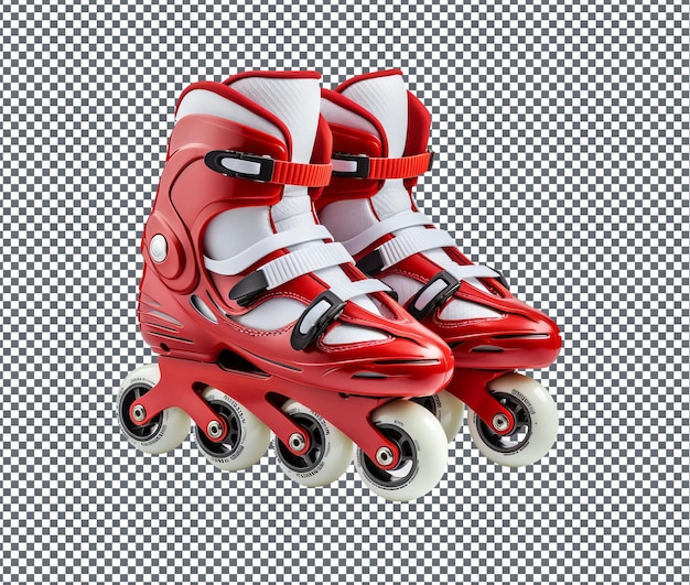 PSD interesting roller skates isolated on transparent background