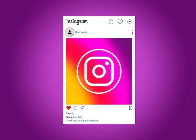 PSD interfejs instagrama