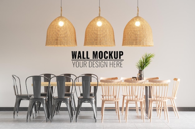 PSD interieur coffeeshop muurmodel