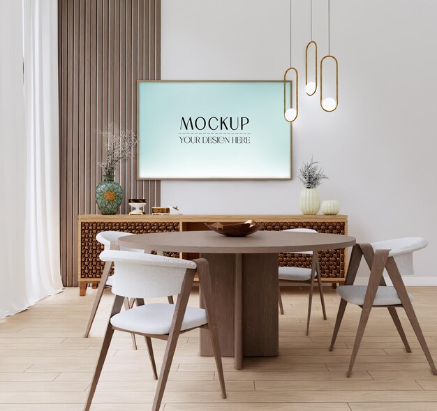 PSD interieur eetkamer psd mockup