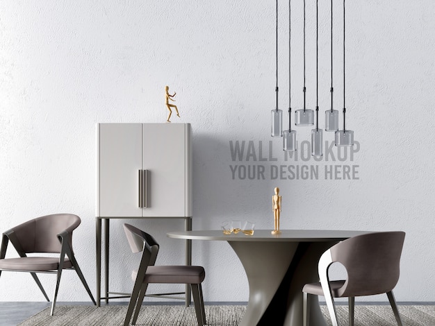 Interieur eetkamer Wallpaper Mockup