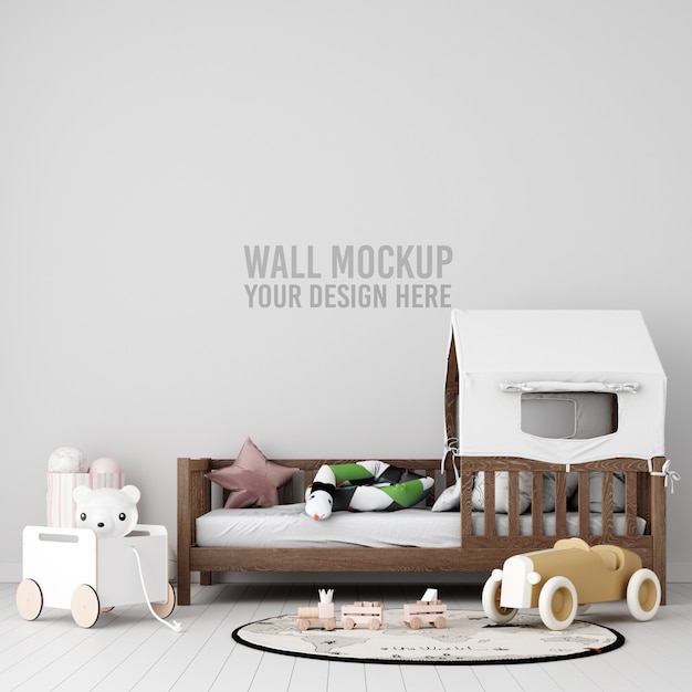 Interieur Kinderkamer Wallpaper Mockup