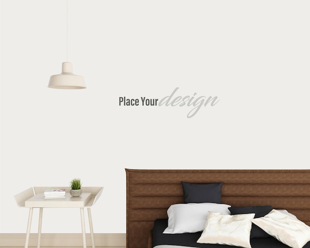 interieur muur mockup ontwerp