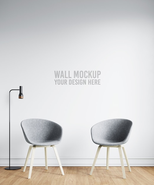 PSD interieur wallpaper mockup