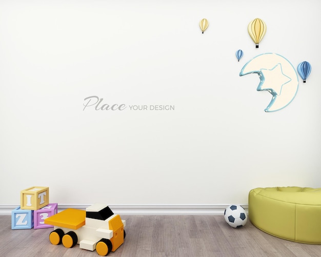 Interior children room and sofa decoration