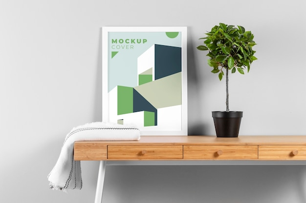 Interior design frame mock-up