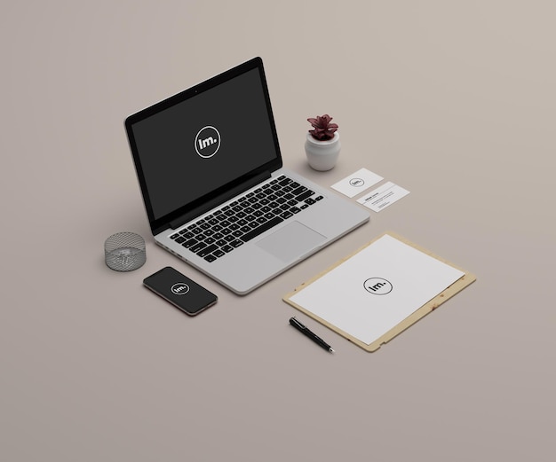 PSD mockup del telaio interno