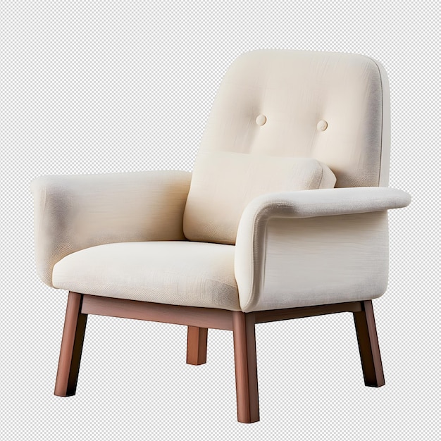Interior furniture set in 3d rendering