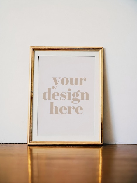 Interior render artwork showcase template for contemporary framed art in PSD poster frame format