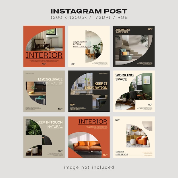 interior social media post templates