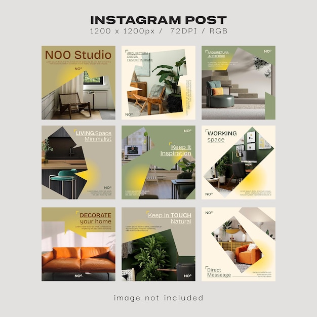interior social media post templates