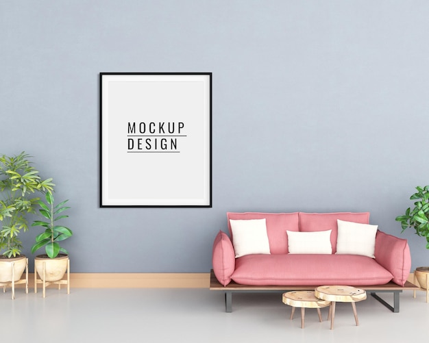 Design del mockup della parete interna