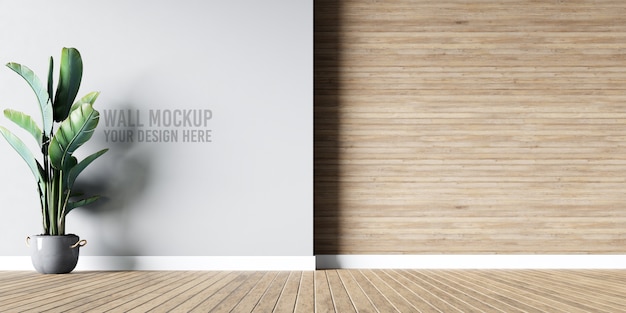 interior wall mockup