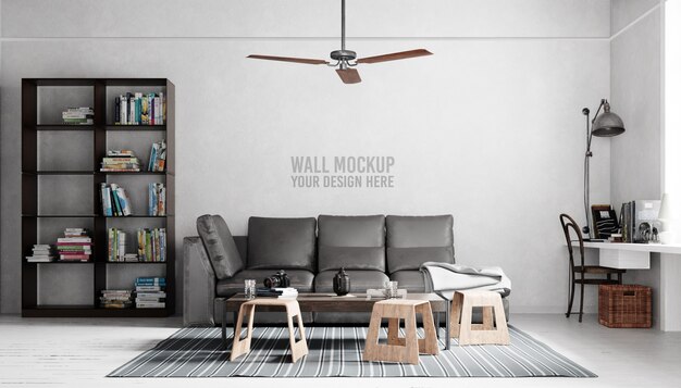 Interior wall mockup