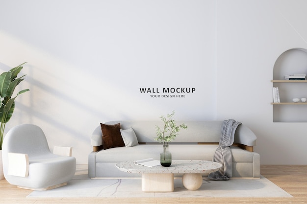 Interior wall mockup