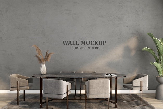 Interior wall mockup