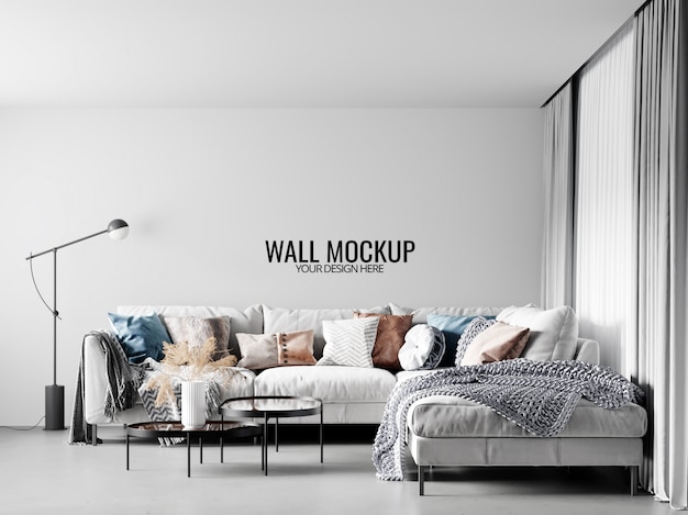 Interior wallpaper mockup