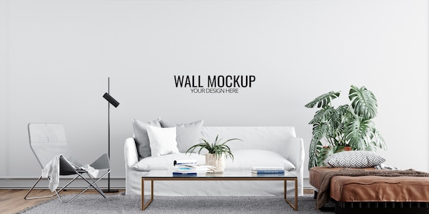 Interior wallpaper mockup