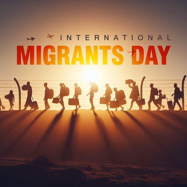 PSD internationa lmigrants day social media design