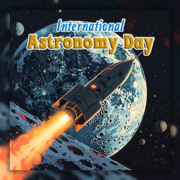 PSD 국제 천문학 날 망원경은 하늘과 떨어지는 별을 배경으로 지켜보고 있습니다.