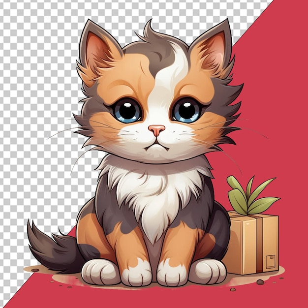 PSD international cat day illustration