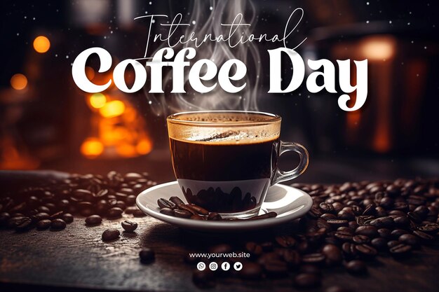 International coffee day background