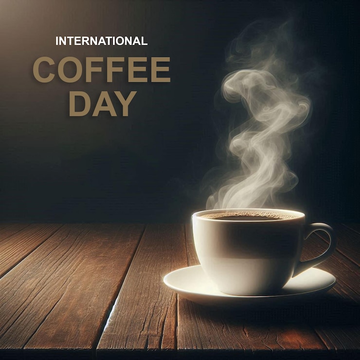 PSD international coffee day design template for coffee lovers