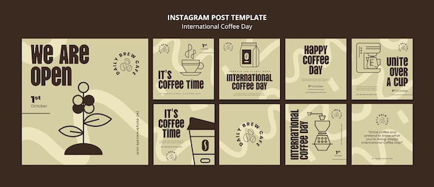 international coffee day instagram posts