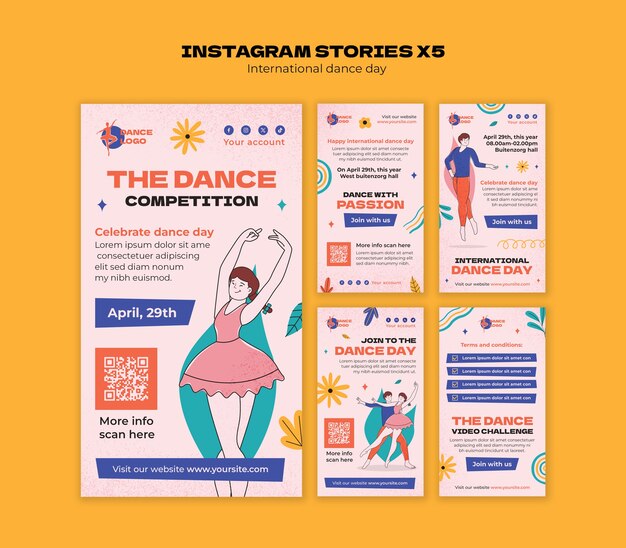 International dance day celebration instagram stories