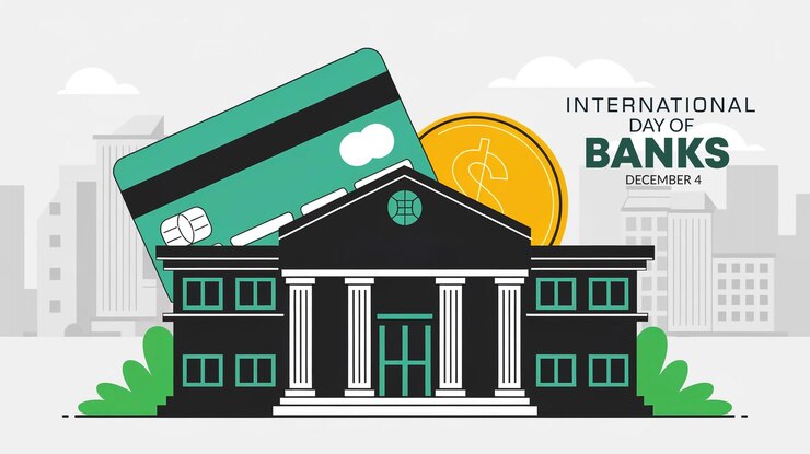 PSD international day of banks concept background