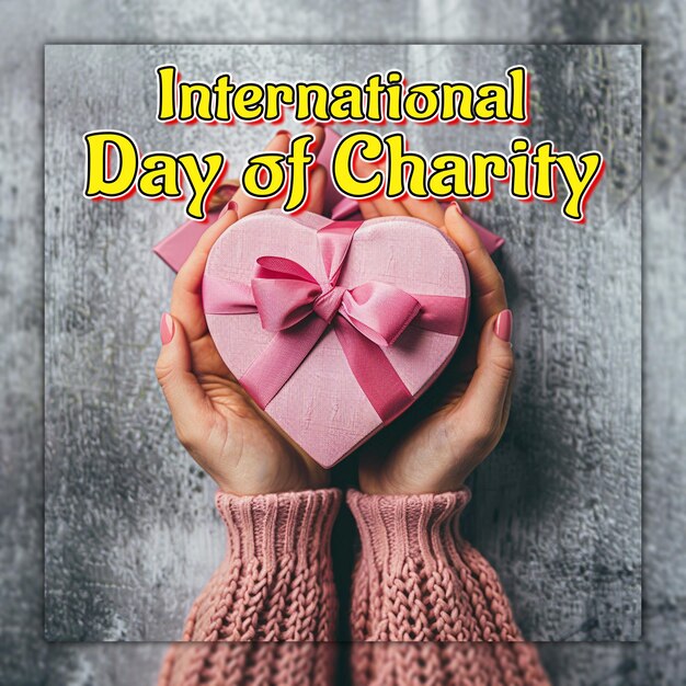 PSD international day of charity world humanitarian day charity with money and boxes donation