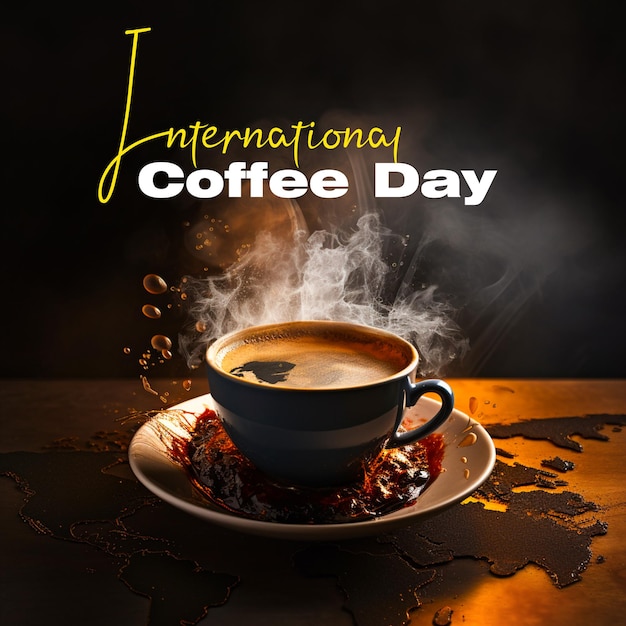 International day of coffee hearts in beverage world coffee day