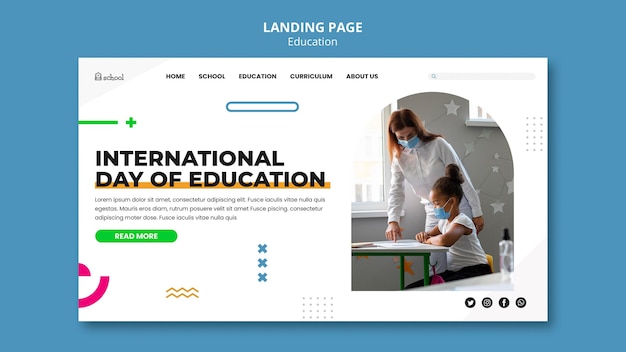 International day of education landing page