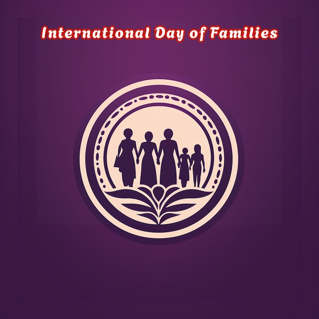 PSD international day of families celebration background