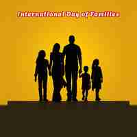 PSD international day of families celebration background