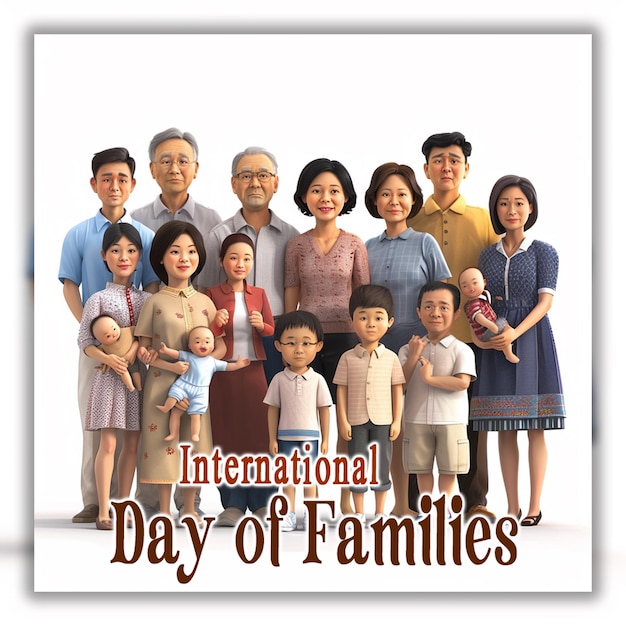 PSD international day of families global family day background