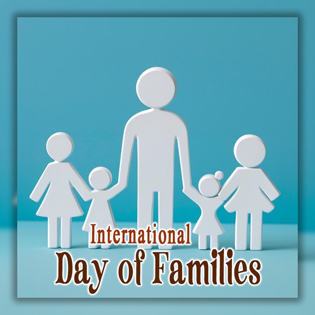 PSD international day of families global family day background