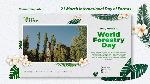 Logo & banners, International Day of Forests