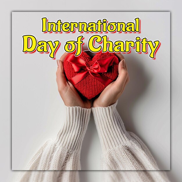 PSD 국제 자선의 날 세계 인도주의의 날 자선은 돈과 상자 기부입니다.