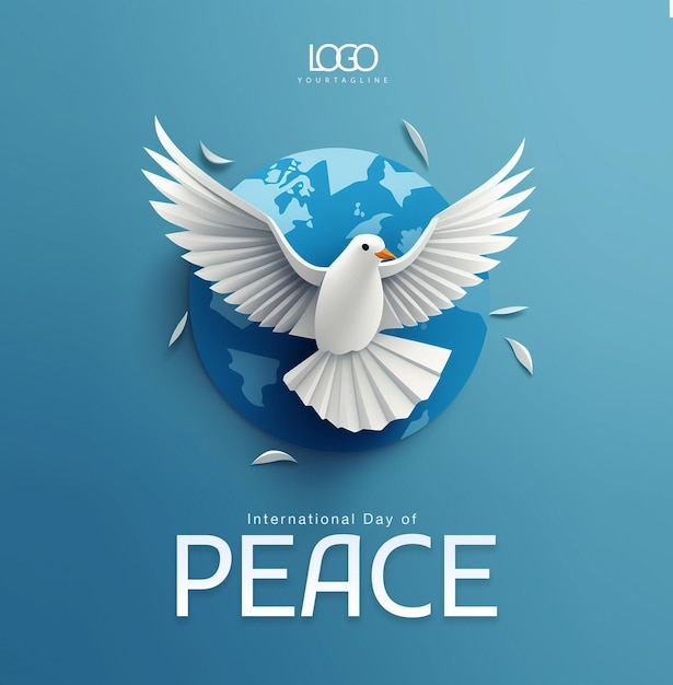 PSD 国際平和デーのクリエイティブデザイン psd ファイル