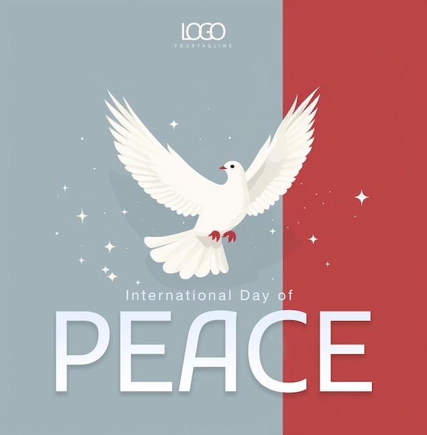 국제 평화의 날 크리에이티브 디자인 Psd 파일