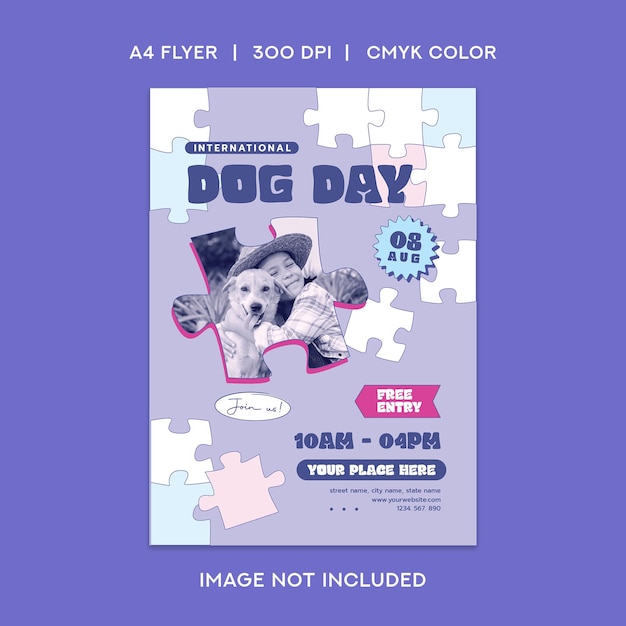 International dog day flyer