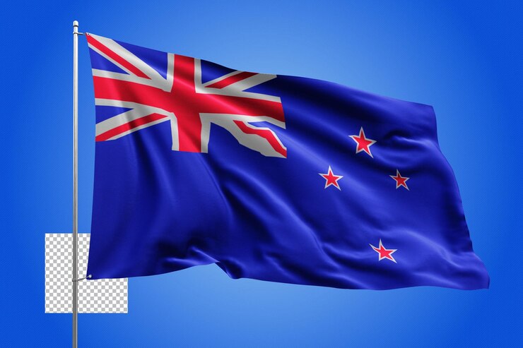 PSD international flag country realistic 3d vector transparent independence flying flagpole pole